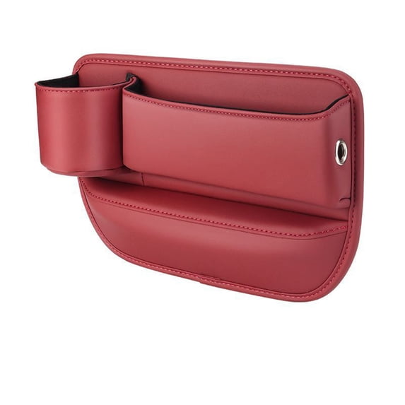 YZHIDIANF Car Seat Gap Filler Organizer Can Cup Holder, Universal Fit Car SUV Truck Accessories, Car Seat Storage Box Block Falling of Essential Items (Red, Driver Side)