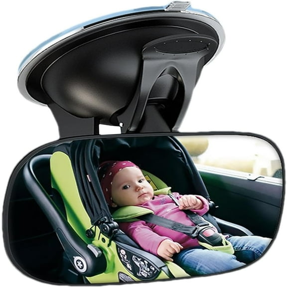 YZHIDIANF Universal Car Interior Rearview Baby Mirror Wide Angle Convex Mirror Clip-on mirrors for Viewing Rear Passengers(Suction Cup Style)