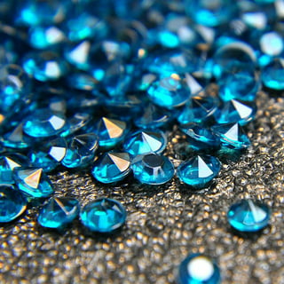 Transparent Light Blue Rhinestones Jellies 2mm - 6mm You pick Size