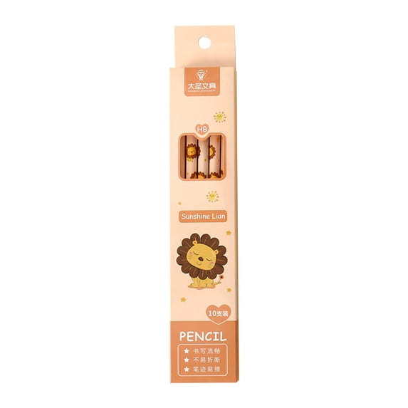 YZHMYR 10PCS Pencils with Erasers Student Stationery Cute Design High-Quality Wood Multi-Functional for School Study Writing Drawing Sketching Portable Learners Office Supplies Gift for Students