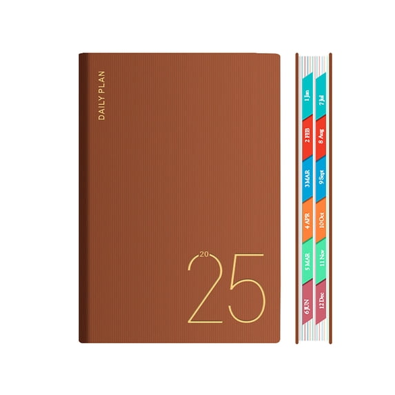 YZHMYR 2026 Hardcover Weekly Planner Notebook 80gsm Dowling Paper 200 Sheets Double-Page Monthly Spread Dotted Note Pages Public Holidays Elastic Strap Compact Efficient Planning for Office School