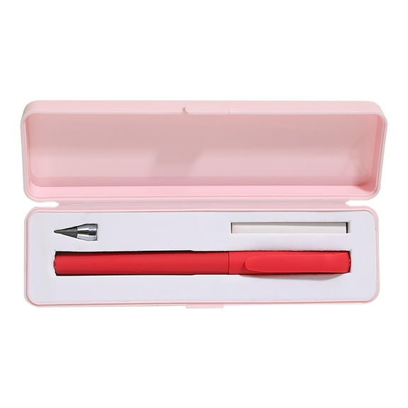 YZHMYR 6.3In Black Technology Inkless Erasable Pen 2-In-1 Design Smooth Writing No Sharpening No Refill Eco-Friendly Writing Tool Back to School Supplies Office Student Gift Essentials Accessory