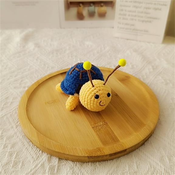YZHMYR 6.3In Turtle Bee DIY Crochet Kit Beginner Friendly Complete Tools Video Tutorial Creative Handmade Craft Set Unique Gift Option Back to School Supplies Office DIY Project Essentials Accessory
