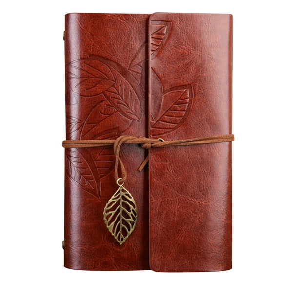 YZHMYR 7.3In Retro Leaf Loose-Leaf Notebook Weekly Plan Management Ample Writing Space Monthly Label Quick Reference Life Planner Back to School Supplies Office Student Work Organizer Essentials
