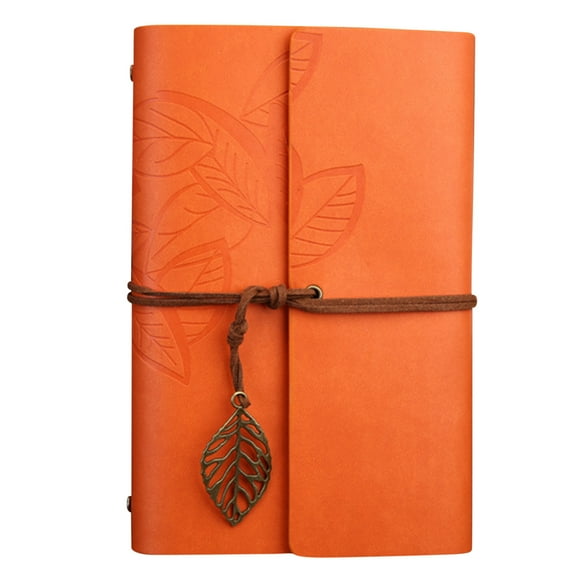 YZHMYR 7.3In Retro Leaf Loose-Leaf Notebook Weekly Plan Management Ample Writing Space Monthly Label Quick Reference Life Planner Back to School Supplies Office Student Work Organizer Essentials
