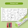 thumbnail image 1 of YZHMYR Educational Doodle Scroll Reusable Adhesive Design Non-Stain Wall 12 Color Pencils Included Art Learning Tool Back to School Supplies Office Classroom Creative Essentials Accessory, 1 of 1
