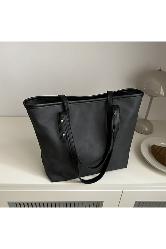 Fashion Large Capacity Shoulder Bag 10.43In Zipper Closure Multi-Functional Commute Tote Bag Back to School Supplies for Office Work Student Campus Daily Travel Storage Essentials Accessory