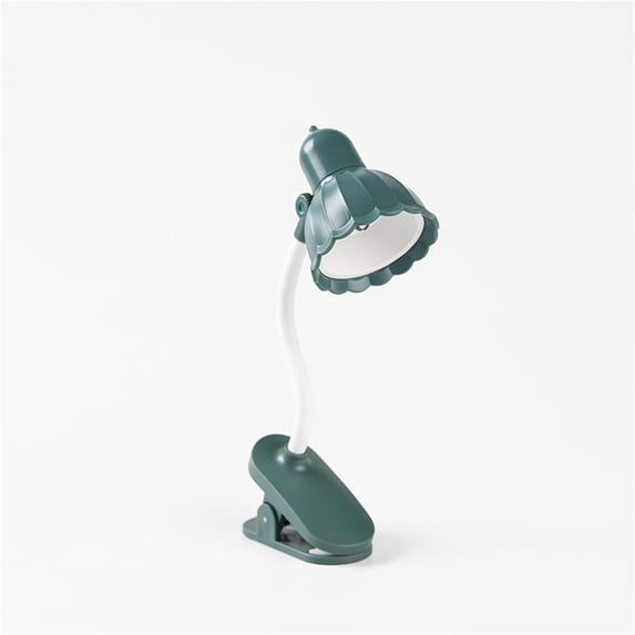 YZHMYR Foldable LED Mini Desk Lamp Magnetic Clip-On Warm Eye-Protective Light Touch Dimming USB Powered Flower Design Portable Night Light for Reading Bedroom Office Home Decor Birthday Gift