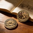 thumbnail image 1 of YZHMYR Metal Commemorative Coin Collectible Gift Male Enthusiast Exquisite Craftsmanship Historical Themed Memorabilia Vintage Collectible Decor For Home Office Desktop Display Collector Holiday Gift, 1 of 7