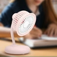 thumbnail image 1 of YZHMYR USB Rechargeable Folding Desktop Fan Mini High Wind Power Fan 3-Gear Speed 360°Rotation Portable Fan For Student Dormitory Home Office Desktop Cooling Summer Essential Small Size Space-Saving, 1 of 8