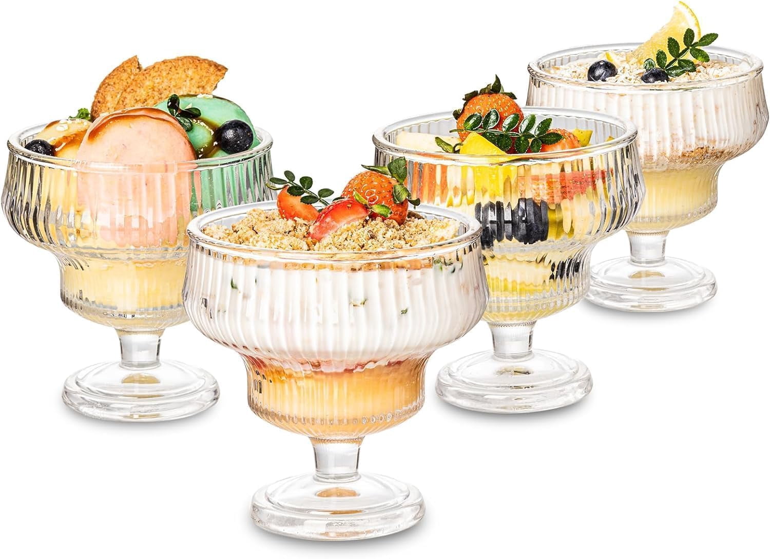 Footed Glass Trifle Bowl - 3L Serving Bowl Footed Glass Trifle Bowl - 3L Serving Bowl