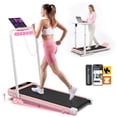 thumbnail image 1 of YZRUN Walking Pad Treadmill for Home/Office,Pink Walking Pad with 5% Incline and Handle Bar,Under Desk Walking Pad,320 lbs Capacity, 1 of 8