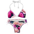 YZUOUZY Bikini Sets for Women,Womens Bathing Suits,Phloxes Roses Plants