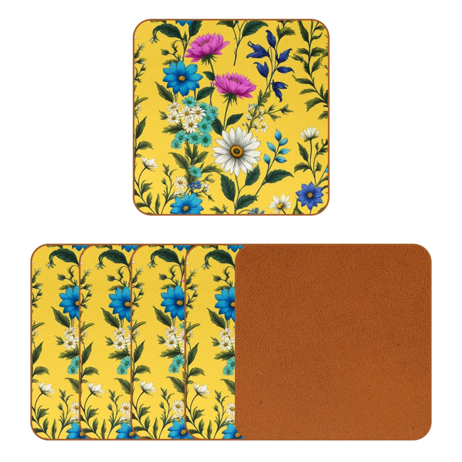 YZUOUZY Home Decor,Coffee Table Decor,set of 6 Square Coffee Table