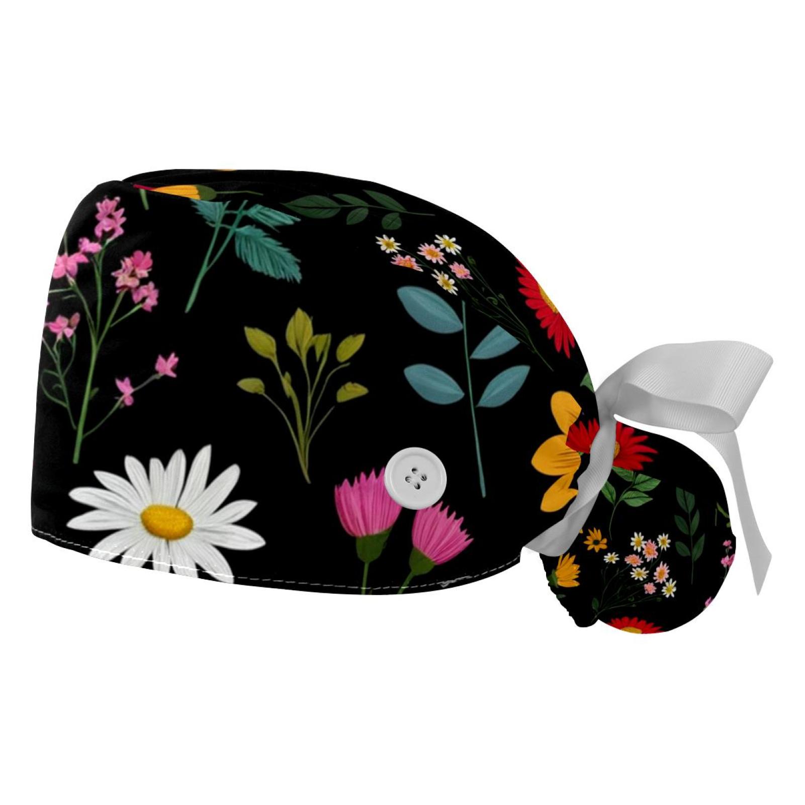 YZUOUZY Scrub Caps Women Scrub Caps Surgical Cap Surgical Caps Flowers