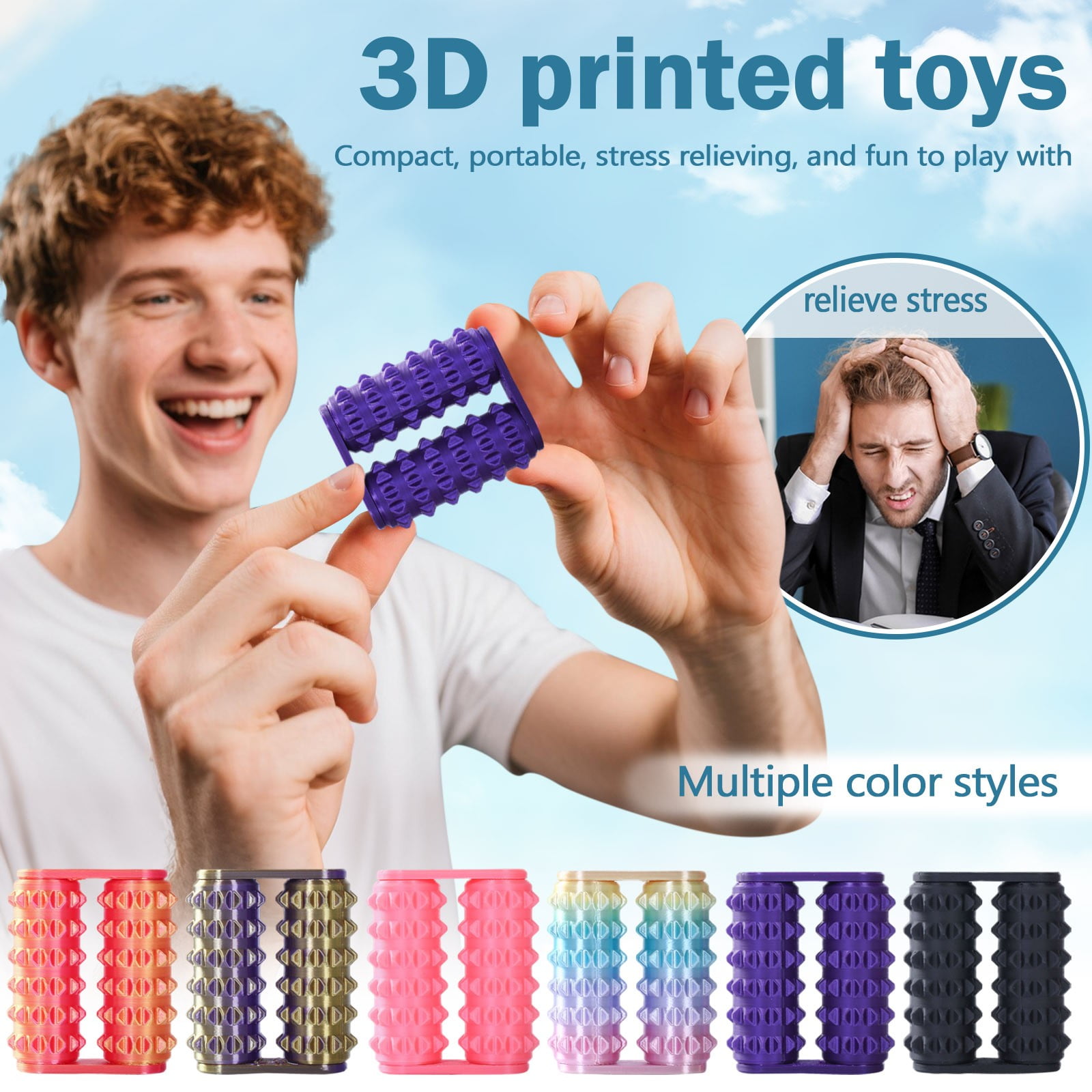 2 Stück 3D Gedruckte Fidget Toys Drache & Ei | Pain Stim Spielzeug Für Stressabbau | ADHS Hilfsmittel