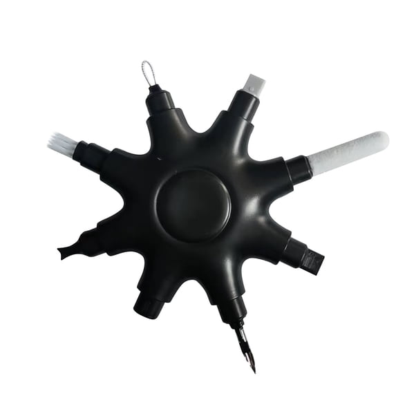 YZWEI Charging Port Cleaning Kit for Mobile Phones and Computers, USB Charging Cable Cleaner Tool - Black - 3.7 Inch