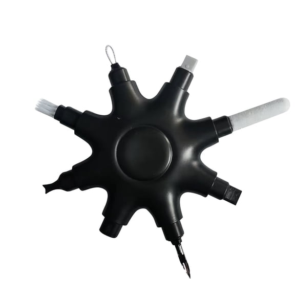 YZWEI Charging Port Cleaning Kit for Mobile Phones and Computers, USB Charging Cable Cleaner Tool - Black - 3.7 Inch