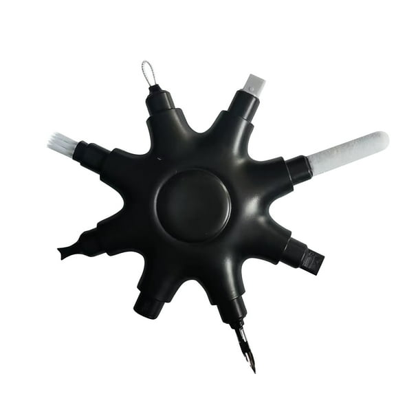 YZWEI Charging Port Cleaning Kit for Mobile Phones and Computers, USB Charging Cable Cleaner Tool - Black - 3.7 Inch