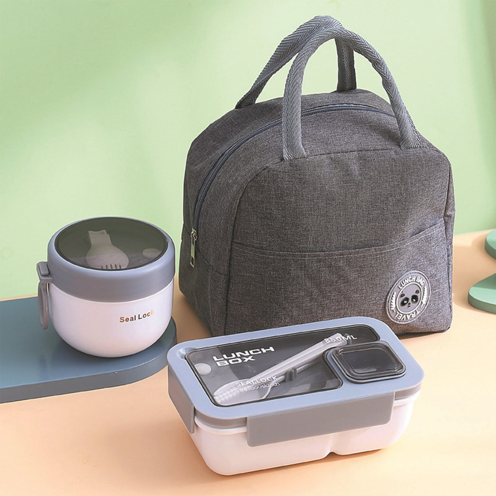 YZWEI Lunch Box for Women Microwaveable Food Container Set with ...
