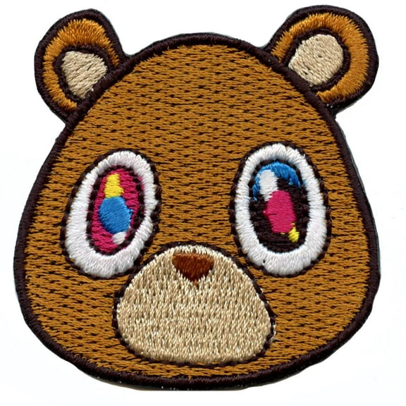 YZY Bear Face Iron On Embroidered Patch