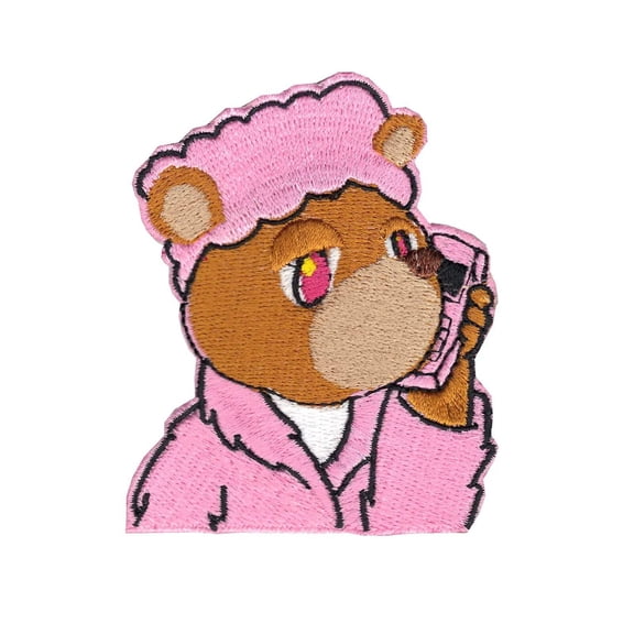 YZY Bear Trapgod Iron On Embroidered Patch