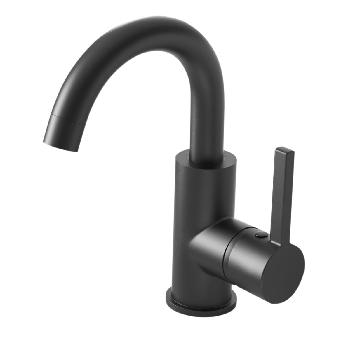 YZZY Bathroom Sink Faucet Single Handle Single Hole Lavatory Basin Faucet Black Modern Vanity Sink Faucet