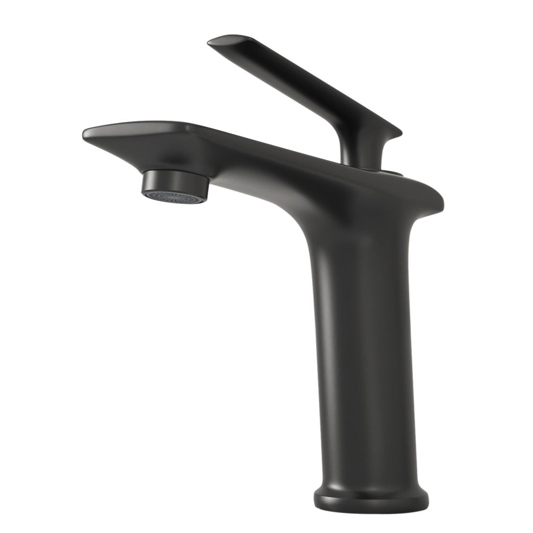 YZZY Bathroom Sink Faucet Single Lever Black Basin Faucet Single Hole 1 Handle Bathroom Vanity Faucet