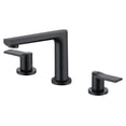 thumbnail image 1 of YZZY Widespread Bathroom Sink Faucet 3 Holes Black Lavatory Vanity Sink Faucet 2 Lever Handle Bathroom Basin Faucet, 1 of 5
