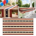 thumbnail image 1 of YZZZJZQL 1PCS Vintage Distressed Star Stripe Patriotic Banner Red White Blue Flag Swag for Porch Railing Table Decor, 4th of July USA Independence Day Indoor Outdoor Party Hanging Ornament, 1 of 6