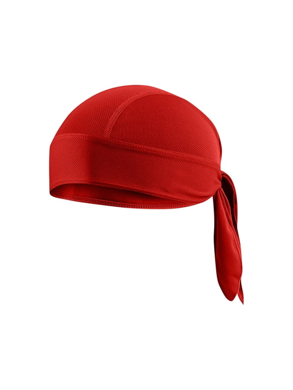 Doo Rags For Women And Men Sweat Wicking Dew Rag Breathable Helmet Liner Hat Running Beanie Do Rags Doo Rag Red