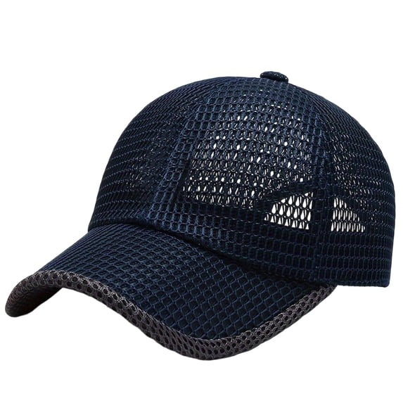 YZZZJZQL Mesh Hats For Men Women Baseball Cap Breathable Full Cooling Hat Quick Dry Cool Hats Mesh Running Hat Blue