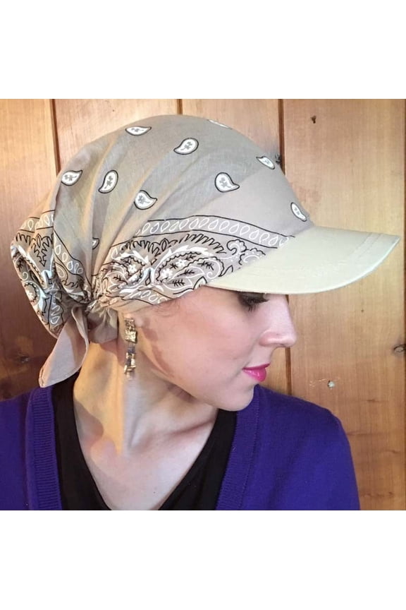 Pillbox Baseball Cap Boho Sun Visor Hat For Summer Turban Head Warps For Women Baseball Headcover Outdoor Beach Hat White