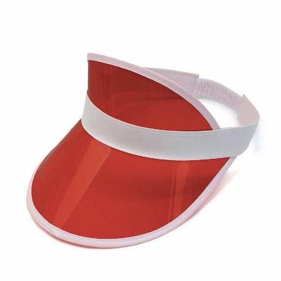 YZZZJZQL Plastic Visors For Women Men Sun Visor Hats Cap Sports Beach Tennis Golf Headwear Tennis Beach Sport Sunshade Hat Red