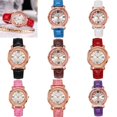 thumbnail image 1 of YZZZJZQL Women Watch Fashion Elegant Ladies Pu Leather Leather Waterproof Quartz Wristwatch Black, 1 of 5
