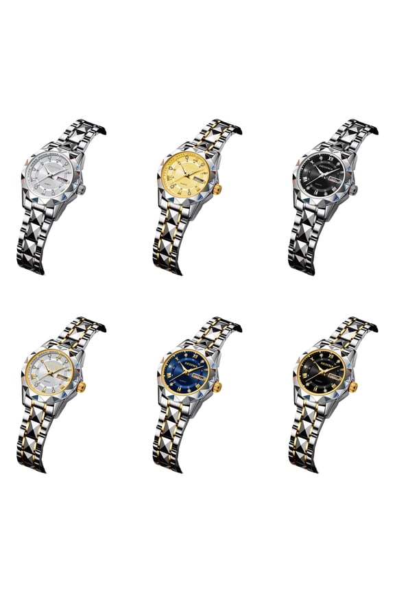 Women Watches Fashion Roman Numeral Analog Quartz Watch Waterproof Luminous Date Stainless Wristwatch