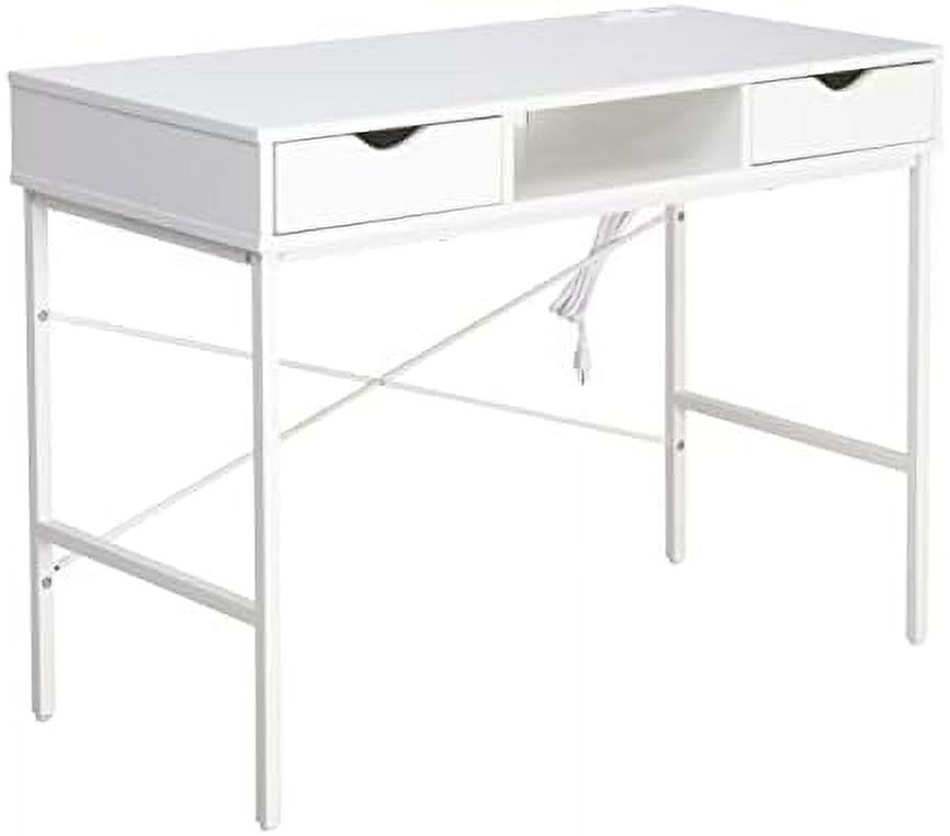 STXFS 40' Writing Desk with Power Outlet Home Office Contemporary Large