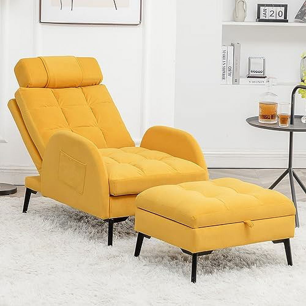 YZboomLife Accent Chair with Ottoman Reading Chair and Ottoman Set
