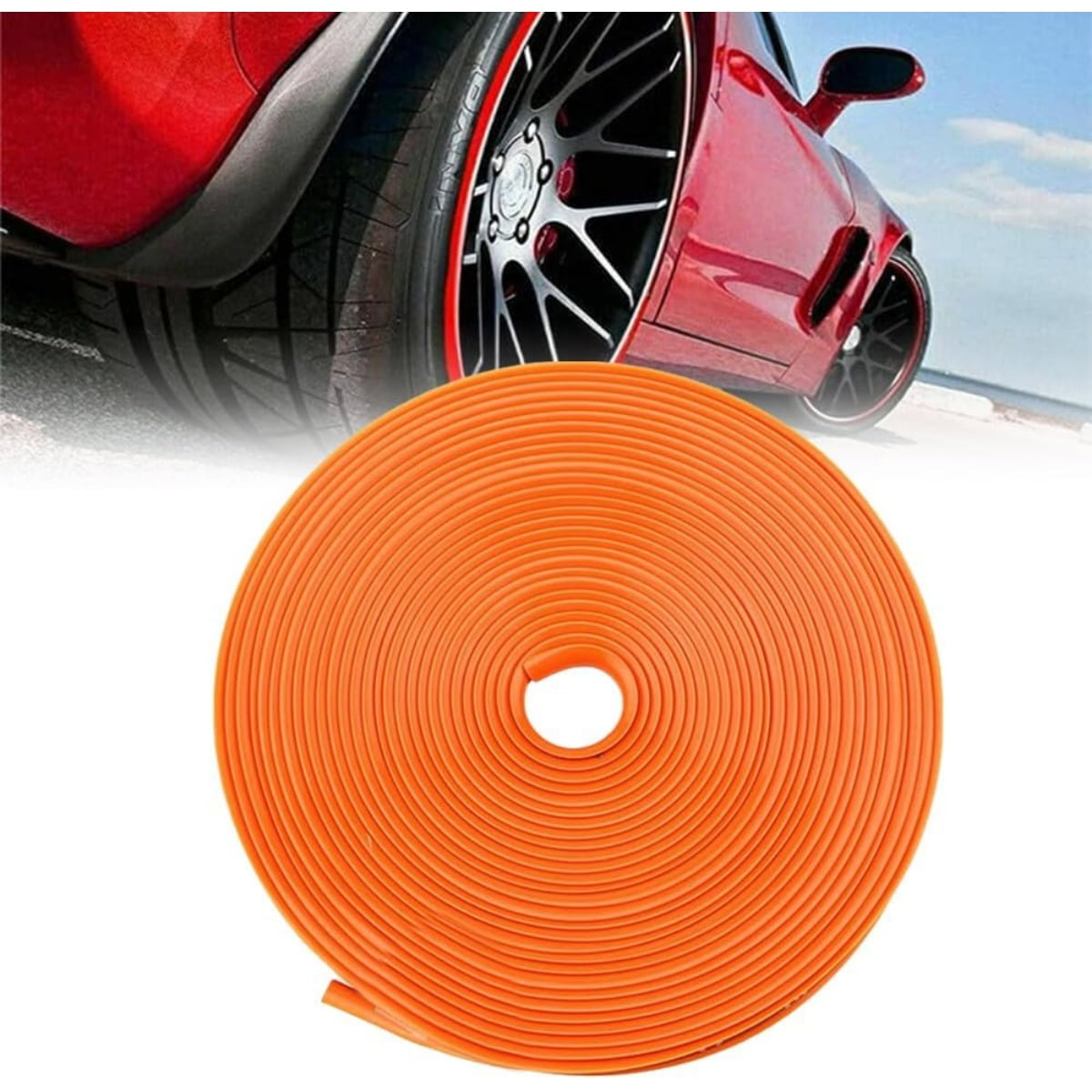 YZhouD Car Wheel Rim Protector Decor Strip, 8M Rim Edge Protector ...