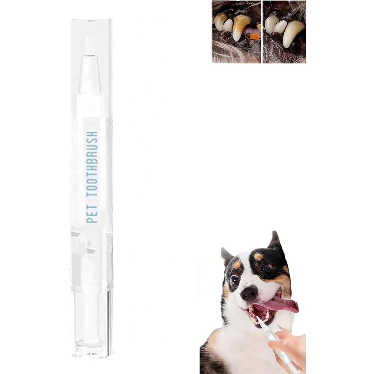 YZhouD Pet Toothbrush Pen,Dog Teeth Cleaning Pen,Cat/Dog Tooth