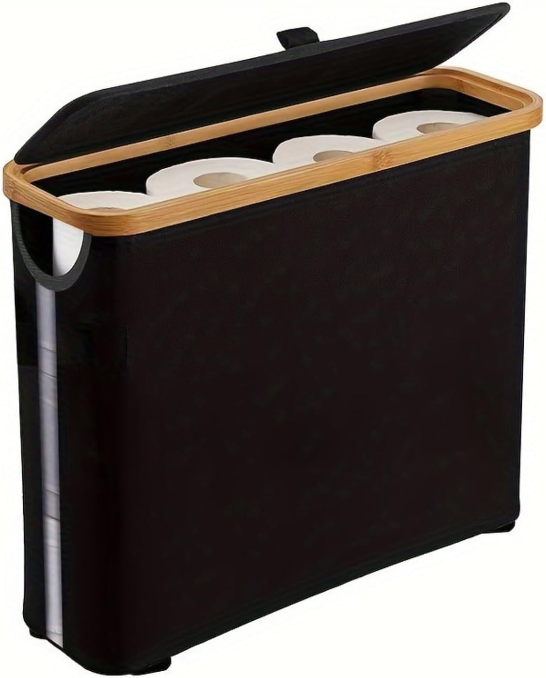 YZhouD Toilet Paper Storage Basket with Lid, Collapsible Toilet Paper ...