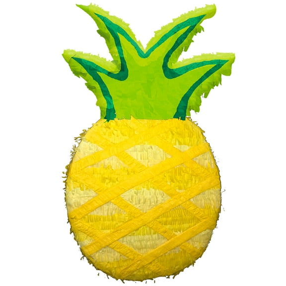Ya Otta Pinata Pineapple Yellow Asymmetrical Pinata, 14" x 22"