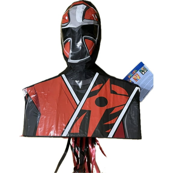 Ya Otta Power Rangers Ninja Bust Piata, Pull String, Party Supplies 16" L x 5.5" W x 18.5" H