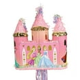 thumbnail image 1 of Ya Otta Pinata Princess Castle Pull String Pinata, Pink, 16.5” x 14.5” x 4.5”, 1 of 2