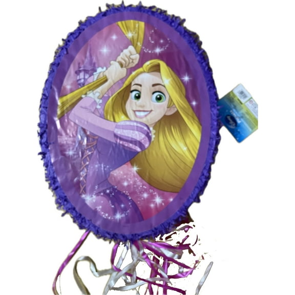 Ya Otta Rapunzel Outline Piata, Pull String, Party Supplies, 21.75" L x 16.125" W x 3.125" H