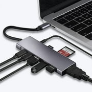 YaChu 9-in-1 USB C Docking Station, 1 HDMI 4K, 1 USB 3.0 Port, 2 USB 2.0 Port, 100W PD, 1 Type-C Data Port,3.5mm AUX Port,& Card Reader