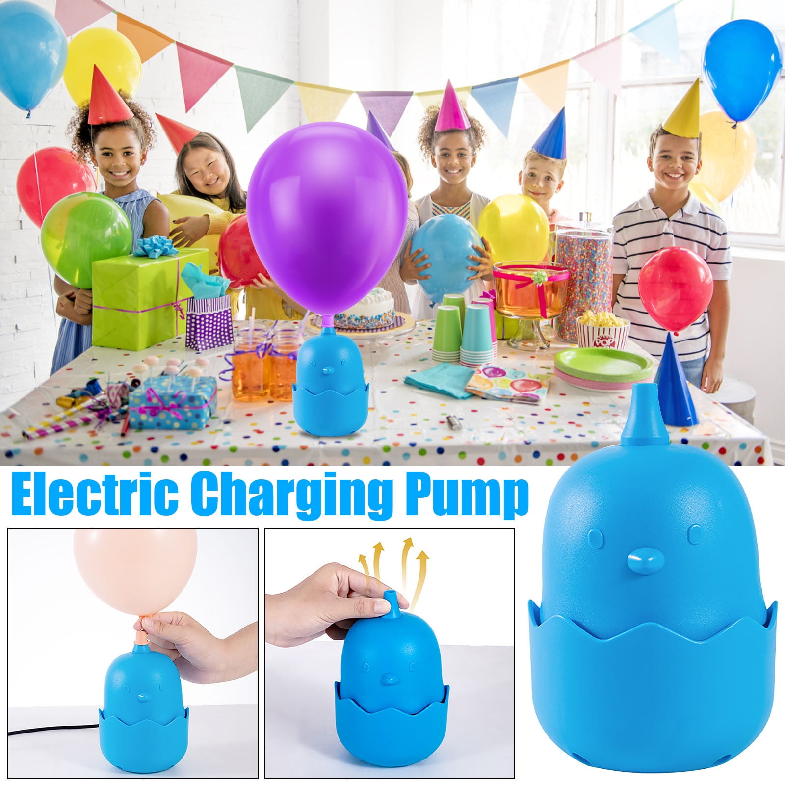 YaChu Balloon Pump, Electric Portable Balloon Inflators Blower Machine