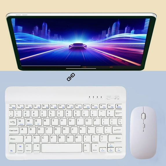 YaChu Bluetooth Keyboard For Tablet Computer Cell Phone Wireless Keyboard Mini Mouse Set