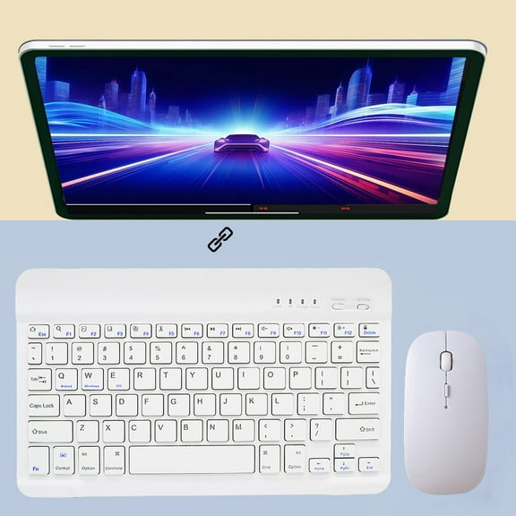 YaChu Bluetooth Keyboard For Tablet Computer Cell Phone Wireless Keyboard Mini Mouse Set