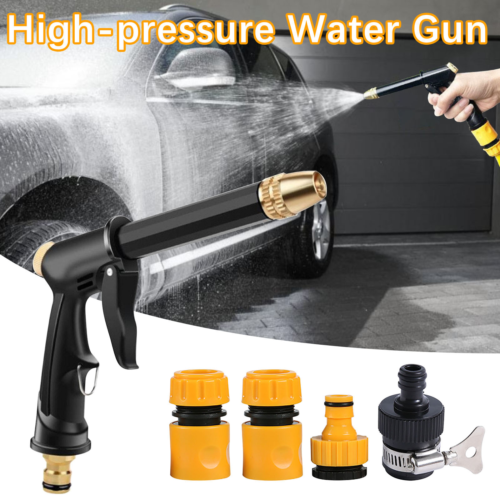 YaChu High Pressure Power Washer Gun, Portable Car Cleaner Gun Sprayer